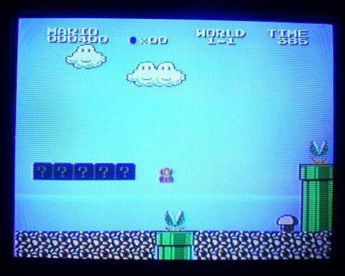 Dying in Super Mario Bros. on Famicom
